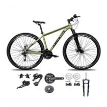 Bicicleta Aro 29 Absolute Nero 5 Kit 2x9 Gta Sunrun Freio Disco K7 Pedivela 24-38d Garfo Com Trava Oliva