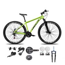 Bicicleta Aro 29 Absolute Nero 5 Kit 2x9 Gta Sunrun Freio Disco K7 Pedivela 24-38d Garfo Com Trava Verde