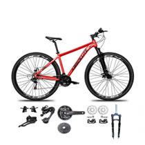 Bicicleta Aro 29 Absolute Nero 5 Kit 2x9 Gta Sunrun Freio Disco K7 Pedivela 24-38d Garfo Com Trava Vermelho Bicicleta Aro 29 Absolute Nero 5 Kit 2x9 Gta Sunrun Freio Disco K7 Pedivela 24-38d Garfo Com Trava Vermelho