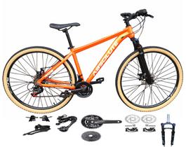 Bicicleta Aro 29 Absolute Nero 5 Kit 2x9 Gta Sunrun K7 Freio a Disco Garfo com Trava Mountain Bike Pneu com Faixa Bicicleta Aro 29 Absolute Nero 5 Kit 2x9 Gta Sunrun K7 Freio a Disco Garfo com Trava Mountain Bike Pneu com Faixa