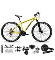 Bicicleta Aro 29 Absolute Nero 5 Shimano Altus 24v Freios Hidráulicos Garfo com Trava - Amarelo