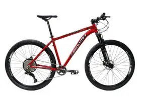 Bicicleta Aro 29 Absolute Wild 12v Garfo Trava no Guidão Freio Hidráulico 1x12v Cabeamento Interno - Vermelha Tam.19