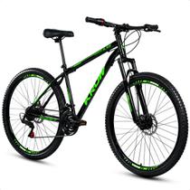 Bicicleta Aro 29 Aço Carbono 21 marchas Freios a Disco Suspensão Dianteira Krow Bikes Bicicleta Aro 29 Aço Carbono 21 marchas Freios a Disco Suspensão Dianteira Krow Bikes