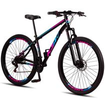 Bicicleta Aro 29 Aço Carbono KSVJ Freios Disco Suspensão 21 marchas - Ksvj Bikes