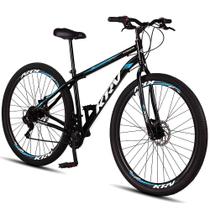 Bicicleta aro 29 Aço Carbono Preto e Azul Gott Cronos Freio A Disco 21V Bicicleta aro 29 Aço Carbono Preto e Azul Gott Cronos Freio A Disco 21V