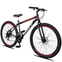 Bicicleta aro 29 aero Dropp Sport Aço Carbono 21 Velocidades Marchas Freio a Disco