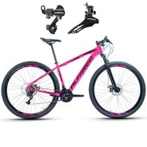 Bicicleta Aro 29 Alfameq AFX Alumínio 21v Câmbios Shimano Freio A Disco - Rosa