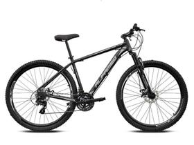 Bicicleta Aro 29 Alfameq Atx Alumínio 21v Freio a Disco Garfo Suspensão - Preto/Cinza