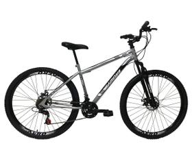 Bicicleta Aro 29 Altis MTB 21 Marchas Suspensão e Freio a Disco Prata - Xnova