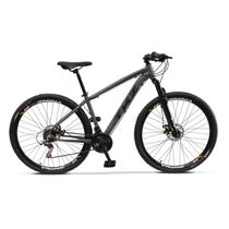 Bicicleta Aro 29 Alumínio 21 Vel SHIMANO TKZ Fuji Freio a Disco e Suspensão Ahead Set