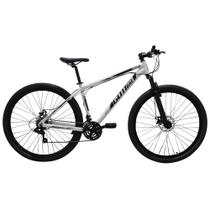 Bicicleta aro 29 Alumínio Branco e Preto Gott Rocker Freios a Disco Suspensão 21v