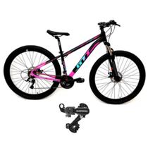 Bicicleta Aro 29 Alumínio GTI ROMA 24 Velocidades MTB Câmbio Traseiro SHIMANO