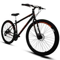 Bicicleta Aro 29 Aro Aero 21 M. Quadro18,5 Velox PRETO/ Laranja Ello Bike