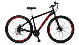 Bicicleta Aro 29 Aro Aero Velox Preta/Vermelho - Ello Bike