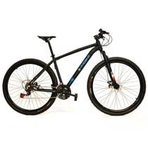 Bicicleta Aro 29 Câmbio Shimano 21v Preto e Azul X-PROBIKE Bicicleta Aro 29 Câmbio Shimano 21v Preto e Azul X-PROBIKE