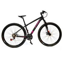 Bicicleta Aro 29 Câmbio Traseiro Shimano 21v Preto e Rosa X-PROBIKE Bicicleta Aro 29 Câmbio Traseiro Shimano 21v Preto e Rosa X-PROBIKE