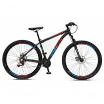 Bicicleta Aro 29 Colli Cazelle Turim 21m Aluminio Quadro 17 Preto-adesivo Azul-vermelho Bicicleta Aro 29 Colli Cazelle Turim 21m Aluminio Quadro 17 Preto-adesivo Azul-vermelho