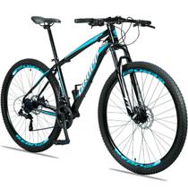Bicicleta aro 29 Dropp Alumínio 21 Vel Marchas Freios a Disco Aluminum MTB XLT Suspensão
