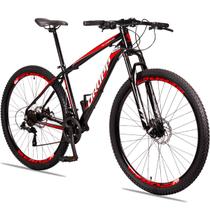 Bicicleta aro 29 Dropp Alumínio 21 Vel Marchas Freios a Disco Aluminum MTB XLT Suspensão