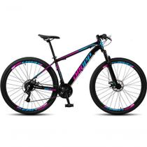 Bicicleta Aro 29 Dropp Sw 24 Vel Câmbio Shimano Quadro Alumínio Mtb Azul+rosa 17 Azul+rosa Bicicleta Aro 29 Dropp Sw 24 Vel Câmbio Shimano Quadro Alumínio Mtb Azul+rosa 17 Azul+rosa