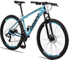 Bicicleta Aro 29 Dropp SW 24 Vel Câmbio Shimano Quadro Alumínio MTB