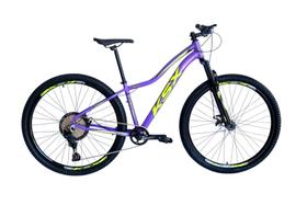 Bicicleta Aro 29 Feminina Ksx Sd7 12v Freio a Disco Hidráulico K7 11/50 Garfo com Trava Kit 1x12 Lilas/Amarelo