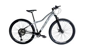 Bicicleta Aro 29 Feminina Ksx Sd7 12v Garfo com Trava K7 11/50 Freios Hidráulicos Kit 1x12 Preto/Prata