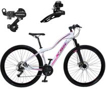 Bicicleta Aro 29 Feminino Ksw Mwza Cambios Diant/Traseiro Shimano 21v Indexado Freio a Disco c/ Suspensao