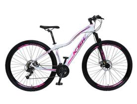 Bicicleta Aro 29 Feminino Mtb Ksw Mwza Alumínio 21v Index Design leve Freio a Disco