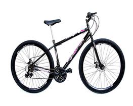 Bicicleta Aro 29 Freio à Disco 21 M Veneza Preta/Pink - Ello Bike Bicicleta Aro 29 Freio à Disco 21 M Veneza Preta/Pink - Ello Bike