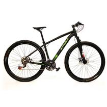 Bicicleta Aro 29 Freio a Disco 21v Preto e Verde X-PROBIKE Bicicleta Aro 29 Freio a Disco 21v Preto e Verde X-PROBIKE