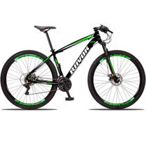 Bicicleta Aro 29 Freio A Disco 24 Velocidades Alavanca Suspensão Cor: Verde Tam: 15"