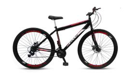 Bicicleta Aro 29 Freio Disco 21 marchas Urbana Adulta Mtb PRETO/VERMELHO - OFF