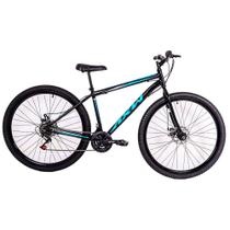 Bicicleta Aro 29 Freios A Disco 21 Marchas Axw Aço Carbono Variação de cor:Preto+Azul Bicicleta Aro 29 Freios A Disco 21 Marchas Axw Aço Carbono Variação de cor:Preto+Azul