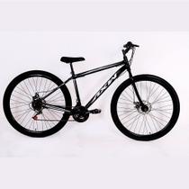 Bicicleta Aro 29 Freios A Disco 21 Marchas Axw Aço Carbono Variação de cor:Preto+Cinza Bicicleta Aro 29 Freios A Disco 21 Marchas Axw Aço Carbono Variação de cor:Preto+Cinza