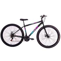 Bicicleta Aro 29 Freios A Disco 21 Marchas Axw Aço Carbono Variação de cor:Preto+Degrade Bicicleta Aro 29 Freios A Disco 21 Marchas Axw Aço Carbono Variação de cor:Preto+Degrade
