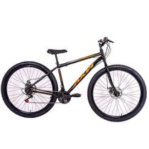 Bicicleta Aro 29 Freios A Disco 21 Marchas Axw Aço Carbono Variação de cor:Preto+Laranja Bicicleta Aro 29 Freios A Disco 21 Marchas Axw Aço Carbono Variação de cor:Preto+Laranja