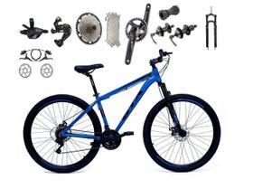 Bicicleta Aro 29 Gta 12v Kit 1x12 Alumínio Freios Hidráulicos K7 11/50d Garfo Com Trava - Azul