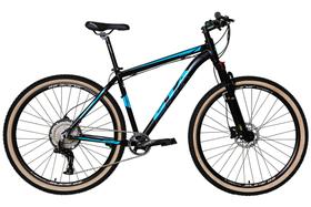 Bicicleta Aro 29 Gta 12v Kit 1x12 Alumínio Freios Hidráulicos K7 11/50d Garfo Com Trava Pneu com Faixa Bege - Preto/Azul