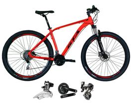 Bicicleta aro 29 Gta Insane 24V Shimano Altus Freio a Disco Hidráulico Garfo com Trava - Vermelho