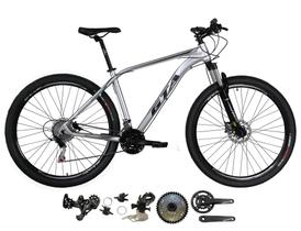 Bicicleta Aro 29 Gta Insane 2x9 Freios Hidráulicos Garfo Com Trava 18v Alumínio - Prata
