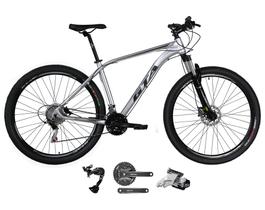 Bicicleta Aro 29 Gta Insane Câmbio Traseiro Shimano Alívio e Altus 27v Freio Hidráulico Garfo Com Trava - Prata