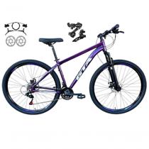 Bicicleta Aro 29 Gta Start 21v Alumínio Câmbios Shimano Freio A Disco Hidráulico - Roxo