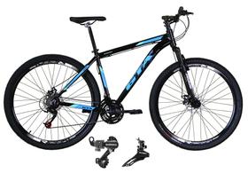 Bicicleta Aro 29 Gta Start Alumínio 21v Câmbios Shimano Freio a Disco - Preto/Azul