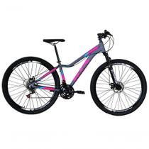 Bicicleta Aro 29 Gta Start Alumínio 27v K7 Freio Disco Mecânico - Cinza-rosa Tam.15.5 Bicicleta Aro 29 Gta Start Alumínio 27v K7 Freio Disco Mecânico - Cinza-rosa Tam.15.5