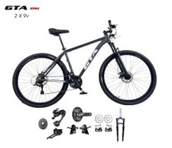 Bicicleta Aro 29 Gta Start Aluminio Kit 2x9 Gta Sunrun K7 Garfo com Trava Freio Disco Bicicleta Aro 29 Gta Start Aluminio Kit 2x9 Gta Sunrun K7 Garfo com Trava Freio Disco