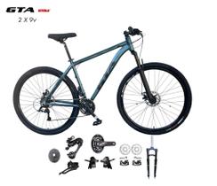 Bicicleta Aro 29 Gta Start Aluminio Kit 2x9 Gta Sunrun K7 Garfo com Trava Freio Disco Bicicleta Aro 29 Gta Start Aluminio Kit 2x9 Gta Sunrun K7 Garfo com Trava Freio Disco
