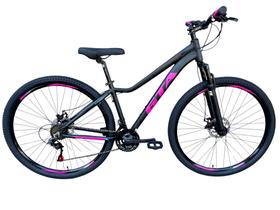 Bicicleta Aro 29 Gta Start Feminina Mtb Aluminio 21v Garfo Suspensão Freio a Disco. Preto/Rosa Tam.15