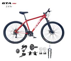 Bicicleta Aro 29 Gta Start Kit 2x9 Gta Sunrun Freio Disco K7 Garfo com Trava Vermelho Bicicleta Aro 29 Gta Start Kit 2x9 Gta Sunrun Freio Disco K7 Garfo com Trava Vermelho