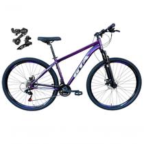 Bicicleta Aro 29 Gta Start Mtb Alumínio 21v Câmbios Shimano Freio A Disco - Roxo Bicicleta Aro 29 Gta Start Mtb Alumínio 21v Câmbios Shimano Freio A Disco - Roxo